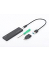digitus Obudowa zewnętrzna USB Typ C na dysk SSD M2 (NGFF) SATA III, 80/60/42/30mm, aluminiowa - nr 7