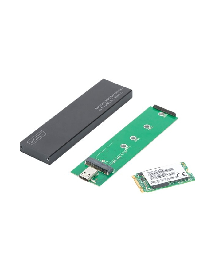 digitus Obudowa zewnętrzna USB Typ C na dysk SSD M2 (NGFF) SATA III, 80/60/42/30mm, aluminiowa główny