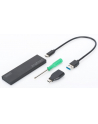 digitus Obudowa zewnętrzna USB Typ C na dysk SSD M2 (NGFF) SATA III, 80/60/42/30mm, aluminiowa - nr 37