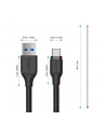 aukey Kabel Quick Charge CB-AC1 czarny nylonowy szybki USB C-USB 3.1 1.2m - nr 2