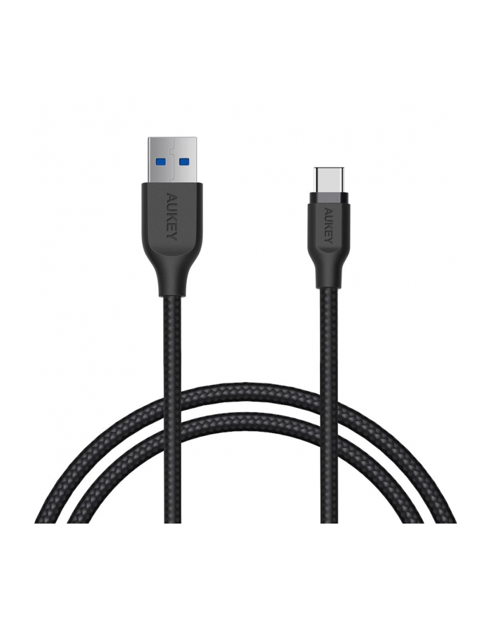 aukey Kabel Quick Charge CB-AC1 czarny nylonowy szybki USB C-USB 3.1 1.2m główny
