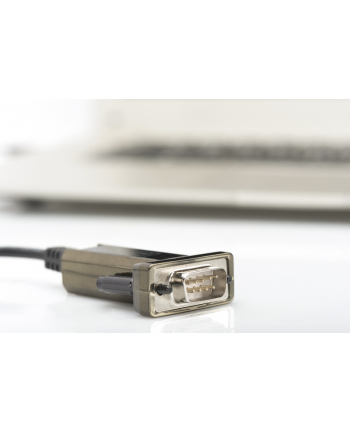 digitus Kabel Adapter USB 2.0 HighSpeed Typ USB C/RS232 M/Ż czarny 1m