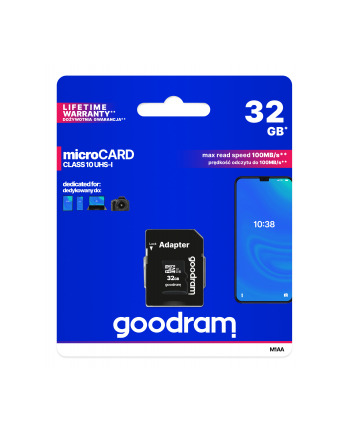goodram Karta pamięci microSDHC 32GB CL10 + adapter