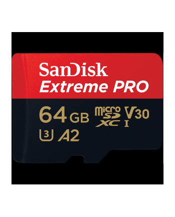 sandisk Karta pamięci Extreme Pro microSDXC 64GB 170/90 MB/s A2 V30 U3