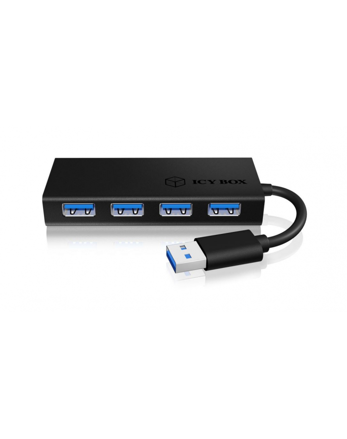 icybox IB-AC6104-B 4-portowy Hub USB 3.0 główny