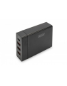 digitus Uniwersalna 4-portowa ładowarka sieciowa 240V USB Typ C (5-20V/3A/60W) 3xUSB A (5V/2.4A) PD czarna - nr 2