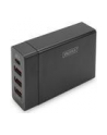 digitus Uniwersalna 4-portowa ładowarka sieciowa 240V USB Typ C (5-20V/3A/60W) 3xUSB A (5V/2.4A) PD czarna - nr 38