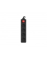 lanberg Listwa zasilająca 1.5m, czarna, 4 gniazda, z wyłącznikiem, kabel wykonany z pełnej miedzi - nr 15