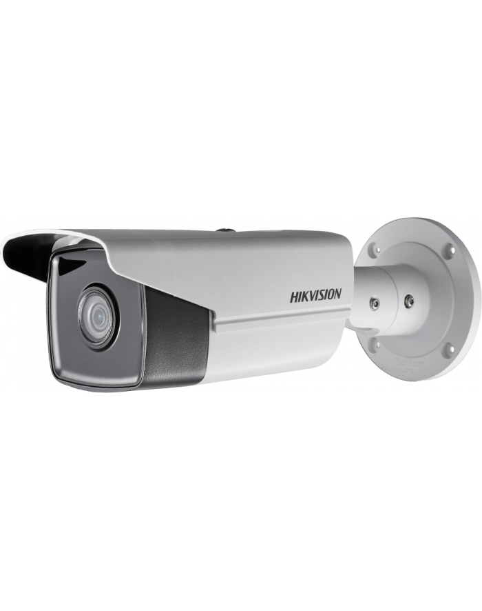 Hikvision kamera DS-2CD2T23G0-I8(4mm) w obudowie tulejowej. Przetwornik: 1/2.8?, zasięg IR EXIR do 80m, obiektyw: 4mm/F2.0, kąt poziomy: 86°, wbudowany sklot na kartę microSD do 128GB, zasilanie 12VDC/PoE główny