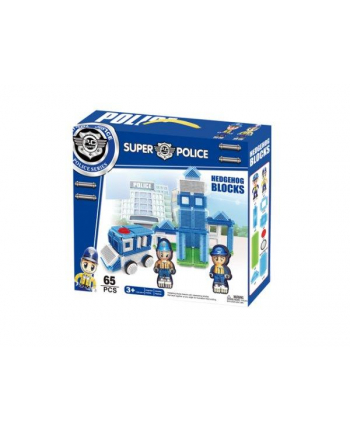 askato Klocki szczotkowe Policja - 65 elementów w pud.