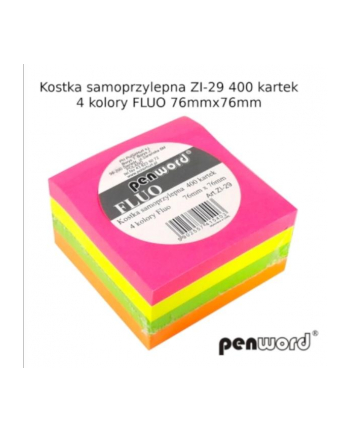 polsirhurt Kostka samoprzyl. Fluo 76mmx76mm ZI-29 400 kartek