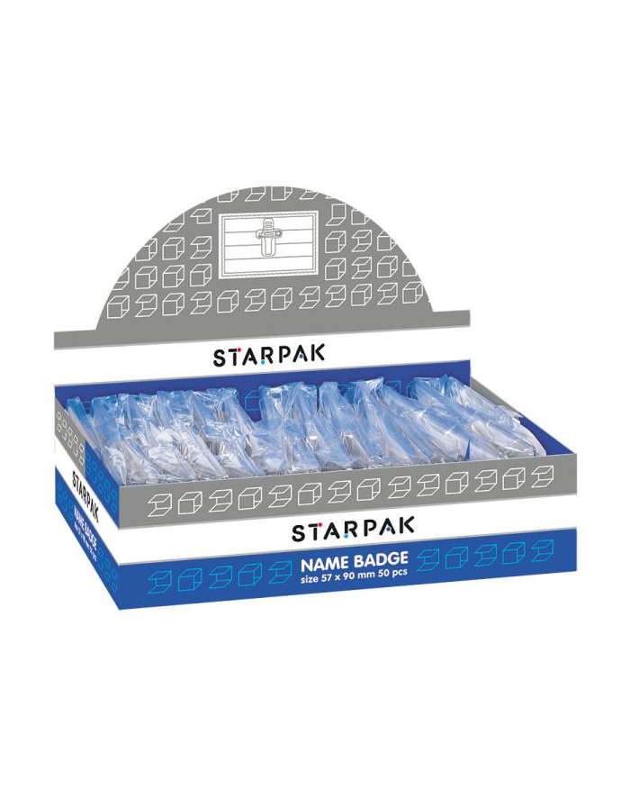 starpak Identyfikator plastikowy PCV 57/90mm główny