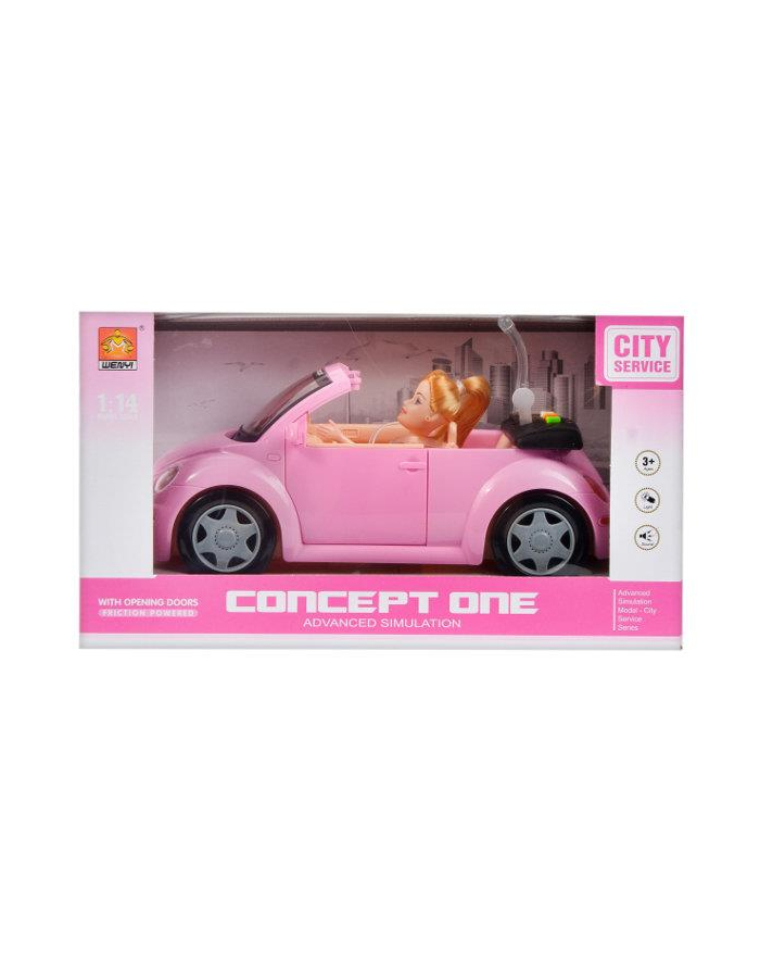 euro-trade Auto osobowe z lalką św/dź. 33x19x16cm WY580A MC główny