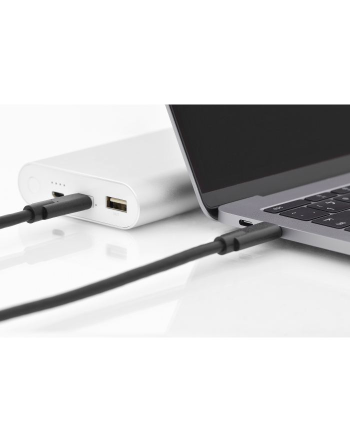 assmann Kabel polaczeniowy USB 3.1 Gen.2 SuperSpeed+ 10Gbps Typ USB C/USB C M/M, Power Delivery, czarny 1m główny