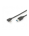 assmann Kabel połączeniowy USB 3.1 Gen.2 SuperSpeed+ 10Gbps Typ-C 90 stopni /USB A M/M, PD kątowy czarny 1m - nr 12