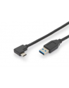 assmann Kabel połączeniowy USB 3.1 Gen.2 SuperSpeed+ 10Gbps Typ-C 90 stopni /USB A M/M, PD kątowy czarny 1m - nr 16