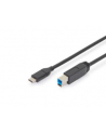 assmann Kabel połączeniowy USB 3.1 Gen.2 SuperSpeed+ 10Gbps Typ USB C/B M/M Power Delivery, czarny, 1m - nr 12