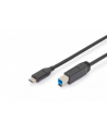 assmann Kabel połączeniowy USB 3.1 Gen.2 SuperSpeed+ 10Gbps Typ USB C/B M/M Power Delivery, czarny, 1m - nr 1