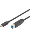assmann Kabel polaczeniowy USB 3.1 Gen.2 SuperSpeed+ 10Gbps Typ USB C/B M/M Power Delivery, czarny, 1,8m - nr 8
