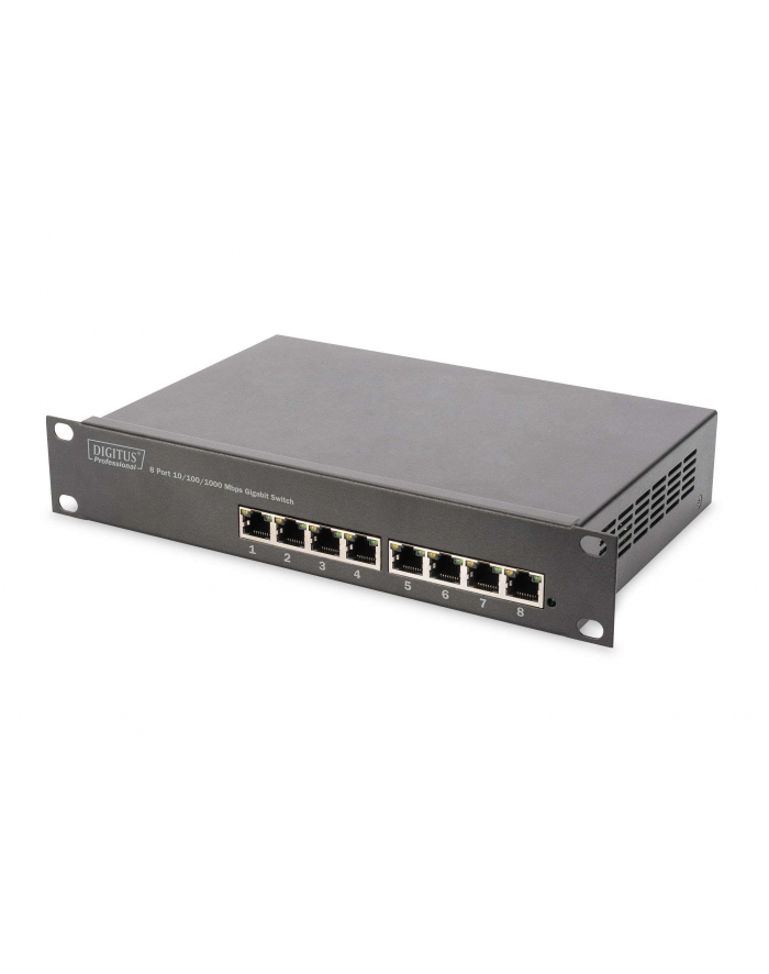 digitus Przełącznik 10' Rack 8-portowy Gigabit Ethernet, 8x10/100/1000Mbps główny