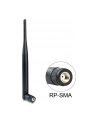 DeLOCK WLAN antenna 802.11 b/g/n - black - RP-SMA connector 5 omnidirektional - nr 15