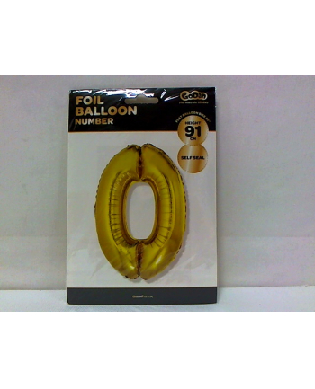 godan Balon foliowy Cyfra 0, złota, 85cm, FG-C85Z0     .