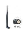 DeLOCK WLAN antenna 802.11 b/g/n - black - RP-SMA connector 5 omnidirektional - nr 16