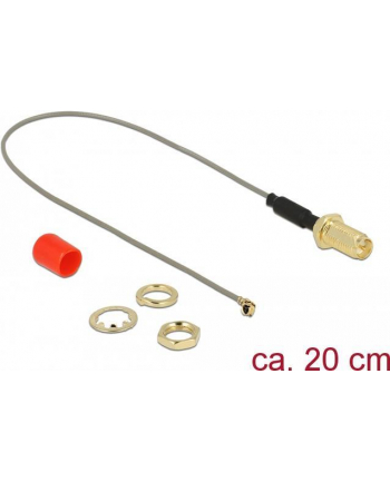 DeLOCK PR-SMA blue>MHF/U.FL-LP-068 St 20cm - antenna cable with ferrite core