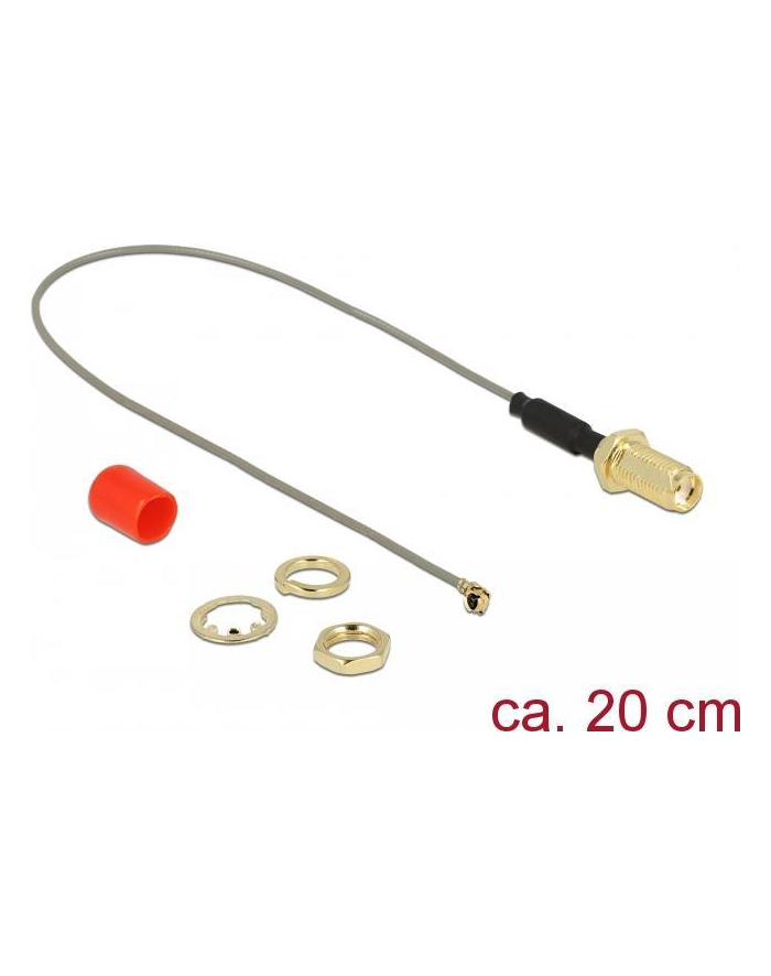 DeLOCK blue>MHF/U.FL-LP-068 St 20cm - antenna cable with ferrite core główny