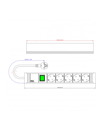 Bachmann ConnectLine 5x Schuko with switch