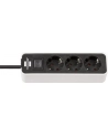 Brennenstuhl Ecolor power strip 3-fold white - / black - nr 7