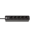 Brennenstuhl Ecolor power strip 5-fold black - nr 1