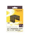 DeLOCK mounting frame 4x 2.5'' to 3.5'' black - nr 19