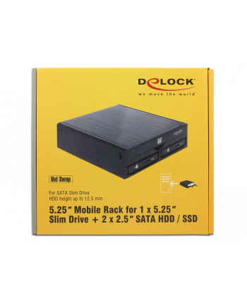 DeLOCK Caddies 5.25 - Slim drive/ SATA HDD/SSD