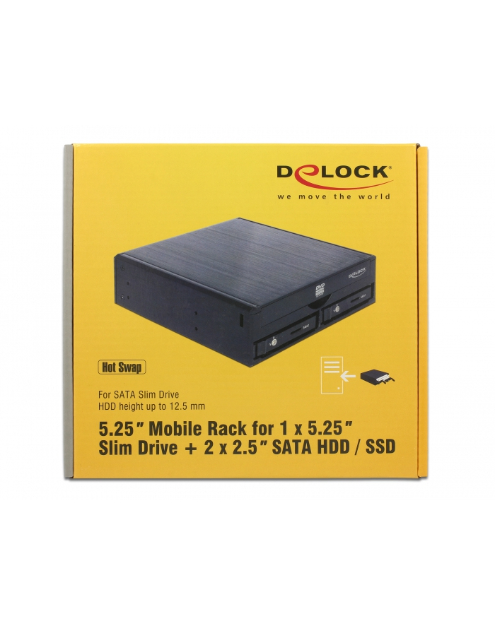 DeLOCK Caddies 5.25 - Slim drive/ SATA HDD/SSD główny