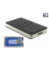 DeLOCK External housing M.2/KeyB SSD->USB 3.0 B - Socket with encryption function - nr 25