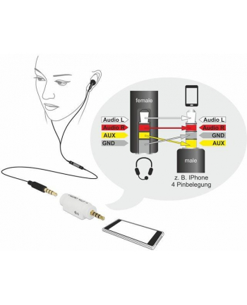 DeLOCK Adapter 3,5>3,5mm St-Bu 4pin