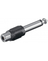 goobay Adapter Jack 6,35->Cinch blue - Jack 6,35 mm-plug (2-Pin, Mono) - nr 3