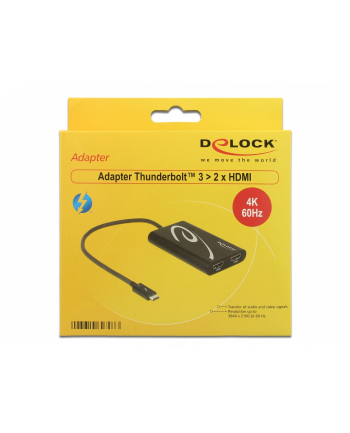 DeLOCK Adapter Thunderbolt 3 HDMI 4K - St-Bu blue 30hz