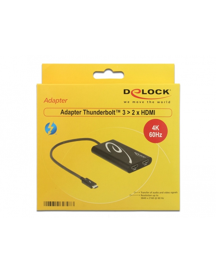 DeLOCK Adapter Thunderbolt 3 HDMI 4K - St-Bu blue 30hz główny