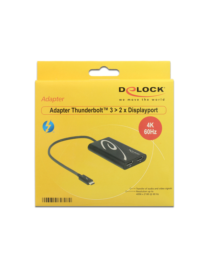 DeLOCK Thunderbolt 3> DP x2 Adapter główny