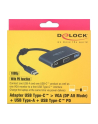 DeLOCK C St>VGA blue +USB A +USB C PD - nr 12