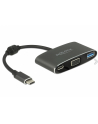 DeLOCK C St>VGA blue +USB A +USB C PD - nr 1