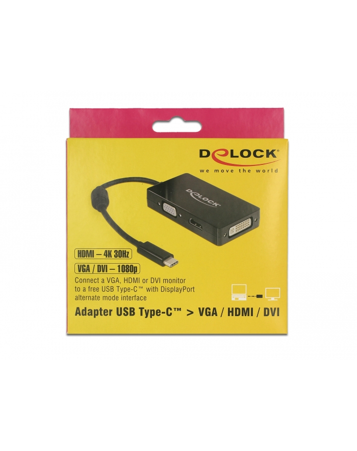 DeLOCK Adap. C St>VGA/HDMI/DVI blue główny