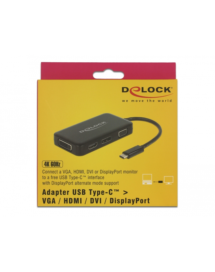 DeLOCK C St > VGA/HDMI/DVI DP blue - black główny
