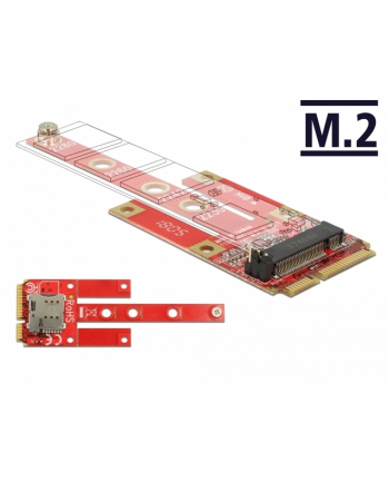 DeLOCK converter Mini PCIe>M.2 + Micro SIM