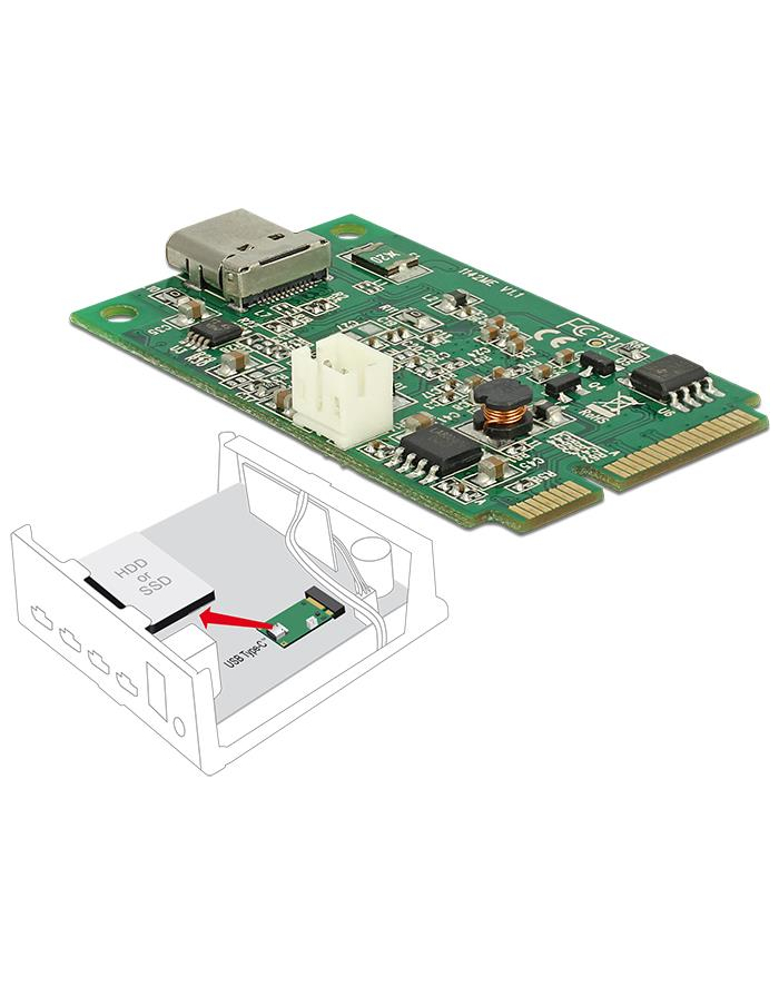 DeLOCK miniPCle PCle 1x Type-C główny