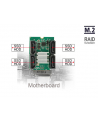 DeLOCK Adapter M.2. B+M ST>Hybrid 4x SATA - RAID - nr 11