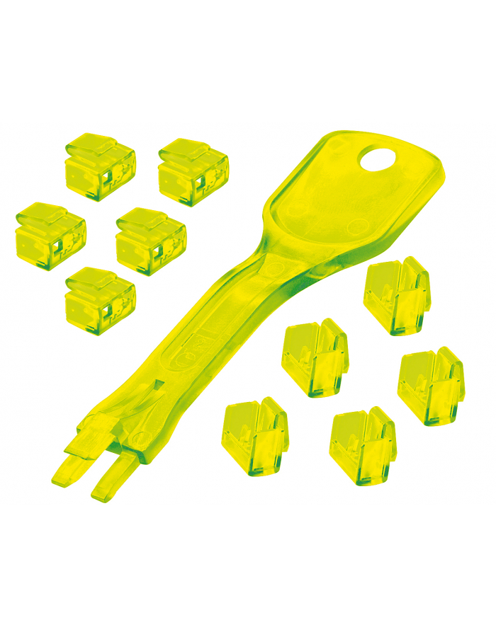 Lindy RJ45 Port Lock 10pcs - Code yellow główny