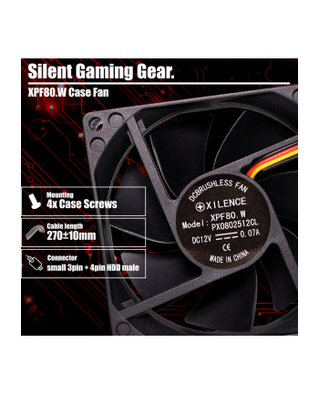 XILENCE Case fan 80x80x25 nr 2